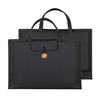 Bolsa interior portátil para portátil con botón de hilo elástico universal de 15-16 pulgadas (negro)