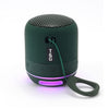 T&G TG294 TWS LED Mini altavoz de sonido estéreo inalámbrico portátil para exteriores (verde oscuro)