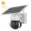 SHIWOJIA IP66 Cámara IP domo solar impermeable 4G 3MP, audio bidireccional y detección de movimiento PIR y visión nocturna, versión: AU (blanco)