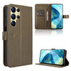 Funda de cuero con textura de diamante para Oukitel C68 (marrón)