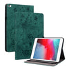 Para iPad mini 5 / 4 / 3 / 2 / 1 Estuche para tableta inteligente de cuero en relieve Butterfly Rose (Verde)