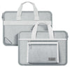 Bolso de mano portátil de tela Oxford de 13-14 pulgadas (gris)