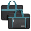 Bolso de mano portátil de tela Oxford de 13-14 pulgadas (negro)