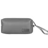 Bolsa de accesorios para computadora portátil de cuero PU impermeable (Gris)