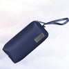 Bolso impermeable para accesorios de computadora portátil de cuero PU (azul oscuro)