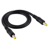 Enchufe de alimentación de CC 5,5 x 2,5 mm Cable conector adaptador macho a macho, longitud del cable: 50 cm (negro)
