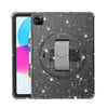 Para iPad Pro 11 2022/2021 Terminator a prueba de golpes Glitter Powder Tablet Case con correa de agarre (negro)