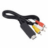 Convertidor AV a HDMI 1080P HD, longitud: 1 m (negro)