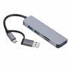 2302 5 en 1 USB+USB-C/Tipo-C a USB Estación de acoplamiento multifunción Adaptador HUB