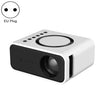 T300S 320x240 24 ANSI lúmenes Mini proyector LCD compatible con cable e inalámbrico en la misma pantalla, especificación: enchufe de la UE (blanco)