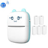 Mini impresora térmica inalámbrica Bluetooth C9 con 5 papeles (azul)