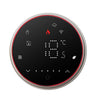 BHT-6001GBLW 95-240V AC 16A Termostato redondo inteligente Calefacción eléctrica Termostato LED con WiFi (Negro)