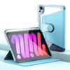 Para iPad mini 6 Clear 360 Rotation Stand Smart Leather Tablet Case (Baby Blue)