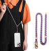 SULADA Multifuncional Universal Teléfono Móvil Love Lanyard (Naranja Azul)