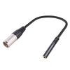 Cable de audio macho de 3,5 mm hembra a XLR de 3 pines, longitud: 30 cm