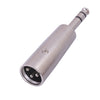 2206-1 6,35 mm 1/4 TRS macho a XLR adaptador macho de 3 pines