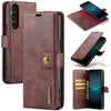 Para Sony Xperia 1 V DG.MING Crazy Horse Texture Estuche de teléfono de cuero magnético desmontable (Rojo)