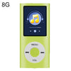Reproductor MP4 de metal con pantalla TFT de 1,8 pulgadas con tarjeta 8G TF + auricular + cable (verde)