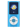 Reproductor MP4 de metal con pantalla TFT de 1,8 pulgadas con auricular + cable (azul)