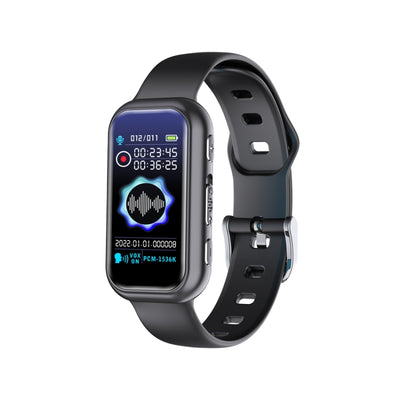 Pulsera grabadora de voz JNN S16 negra con pantalla de grabación activa