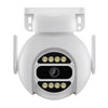Cámara IP de vigilancia WiFi inteligente A8-C2 de 2 MP, visión nocturna a todo color de doble luz / Audio bidireccional / tarjeta TF, enchufe de alimentación: enchufe de la UE (blanco)