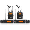 Sistema monitor in-ear inalámbrico XTUGA RW2080 UHF — 2 bodypacks para escenario