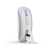 HXSJ M113 2400DPI Modo dual 2.4GHz + Ratón inalámbrico Bluetooth 5.1 (plata espacial)