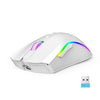 Ratón inalámbrico HXSJ T69 4800DPI RGB 2.4GHz (Blanco)
