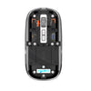 Ratón inalámbrico para juegos de tres modos con imán transparente HXSJ T900 (negro)