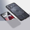 For Nothing Phone 2 Armor Clear TPU Estuche rígido para PC para teléfono (negro mate)