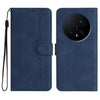 Funda de cuero con diseño de corazón para Honor Magic8 Pro (azul real)