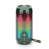 T&G TG651 Altavoz Bluetooth inalámbrico LED portátil Subwoofer TWS para exteriores (verde)