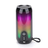 T&G TG651 Altavoz Bluetooth inalámbrico LED portátil subwoofer TWS para exteriores (negro)