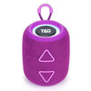 T&G TG655 Altavoz Bluetooth inalámbrico TWS portátil para exteriores Subwoofer estéreo con luz LED (púrpura)