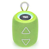 T&G TG655 Altavoz Bluetooth inalámbrico TWS portátil para exteriores Subwoofer estéreo con luz LED (verde)
