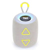 T&G TG655 Altavoz Bluetooth inalámbrico TWS portátil para exteriores Subwoofer estéreo con luz LED (gris)