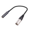 Cable de conversión de audio para micrófono hembra a XLR macho de 0,3 m y 6,35 mm