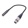 Cable de conversión de audio para micrófono hembra a XLR hembra de 0,3 m y 6,35 mm