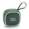 T&G TG659 Mini altavoz Bluetooth TWS portátil para exteriores (verde oscuro)