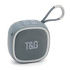 T&G TG659 Mini altavoz Bluetooth TWS portátil para exteriores (gris)