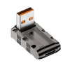 Adaptador mecánico USB 3.1 Gen2 de 120 W a tipo C de 10 Gbps, estilo: ángulo vertical