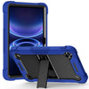 Funda antigolpes de silicona y policarbonato con soporte integrado para Xiaomi Redmi Pad 2 9.7 (2026) – Negro + azul oscuro