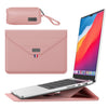 Para bolsa para portátil con soporte para sobres de 15,4/15,6/16,1 pulgadas con bolsa de accesorios (rosa)