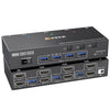 Conmutador KVM de dos monitores KC-KVM302AS 4K 60Hz USB3.0 / HDMI