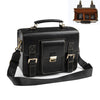 Cwatcun D83 Estuche para cámara pequeña vintage Bolso bandolera de cuero para cámara, tamaño: 30 x 21,5 x 12,5 cm (negro)