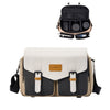Cwatcun D99 Bolso para cámara de un solo hombro en color de contraste Bolso para cámara para exteriores Bolso cruzado profesional, Tamaño: 25,5 x 10,5 x 18 cm Mediano (Negro caqui)
