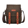 Cwatcun N1 Bolsa de fotografía para cámara digital impermeable de lona multifuncional retro, tamaño: 18 x 12,5 x 21 cm Café