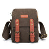 Cwatcun N1 Bolsa de fotografía para cámara digital impermeable de lona multifuncional retro, tamaño: 22,5 x 14,5 x 27 cm Café