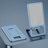 029 Soporte para teléfono de aleación de aluminio plegable portátil de escritorio (azul)