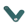 Soporte para teléfono de aleación de aluminio magnético plegable portátil multifuncional (verde)
